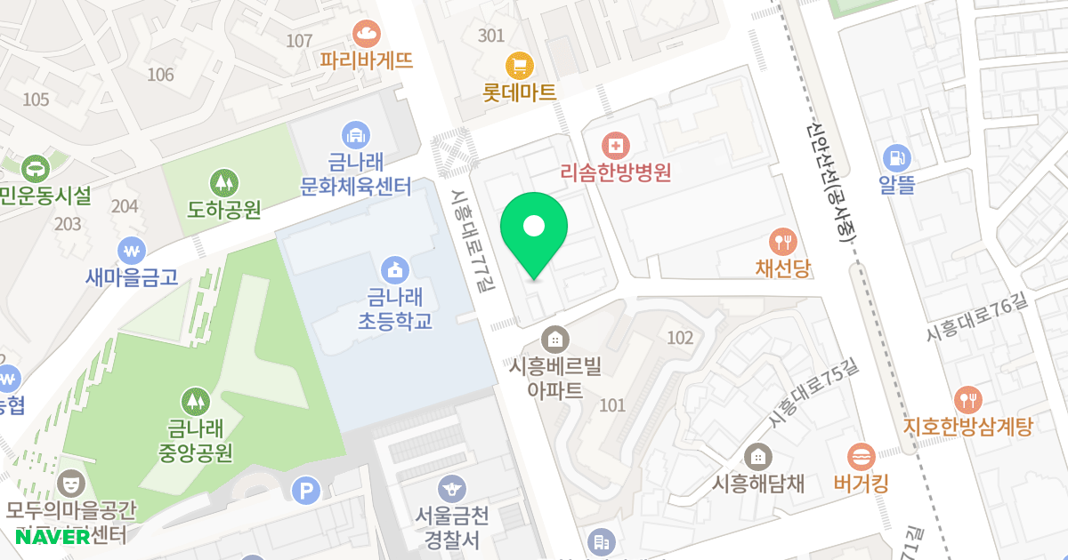 더블레스제이 위치 지도 - 서울특별시 서울특별시 금천구 시흥동 113-7
