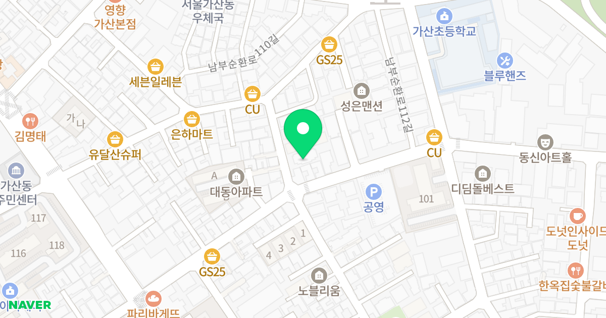 라비앙 케슬 위치 지도 - 서울특별시 서울특별시 금천구 가산동 147-33