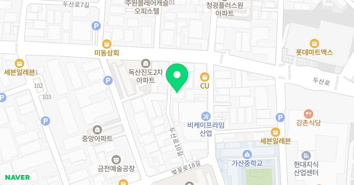 한별 #3 위치 지도 - 서울특별시 서울특별시 금천구 독산동 330-13
