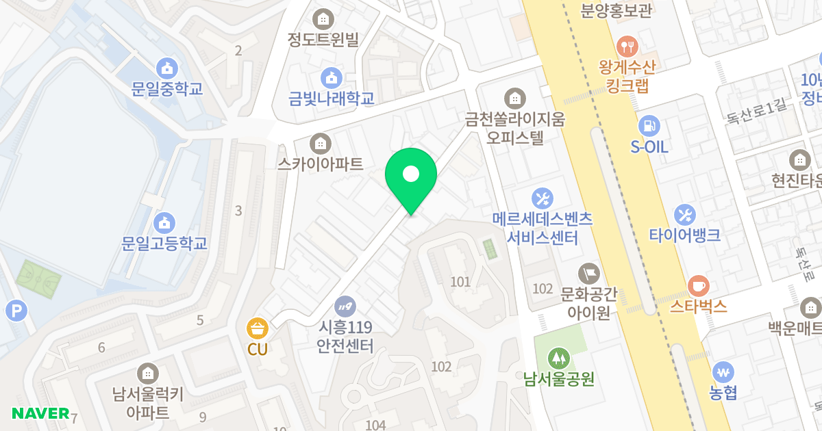 (988-9) 위치 지도 - 서울특별시 서울특별시 금천구 시흥동 988-9