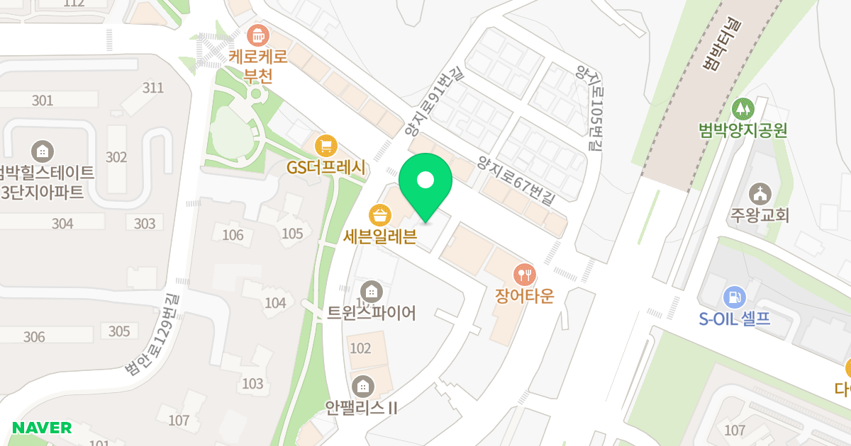 광백오피스텔Ⅱ 위치 지도 - 경기도 부천시 소사구  94
