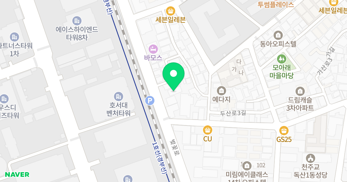 킹캐슬7차 위치 지도 - 서울특별시 서울특별시 금천구 가산동 238-50