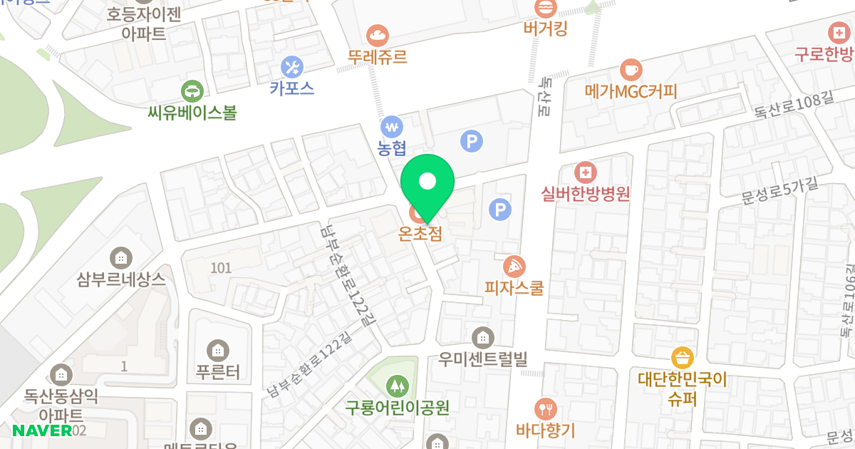로하스타워 위치 지도 - 서울특별시 서울특별시 금천구 독산동 959