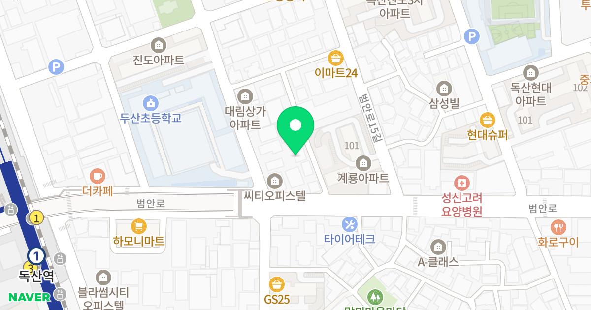 킹캐슬3차 위치 지도 - 서울특별시 서울특별시 금천구 독산동 332-20