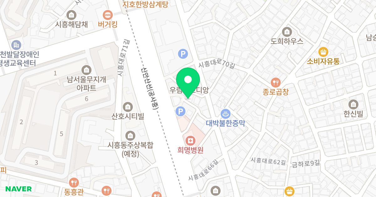 (882-15) 위치 지도 - 서울특별시 서울특별시 금천구 시흥동 882-15