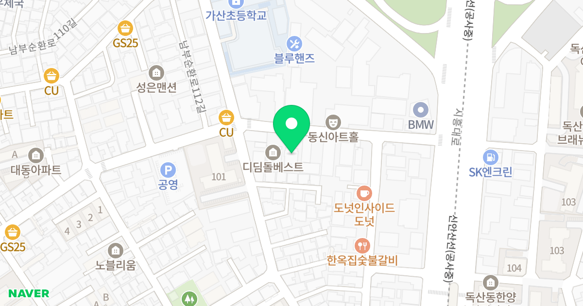 루체벨베스트 위치 지도 - 서울특별시 서울특별시 금천구 독산동 144-19