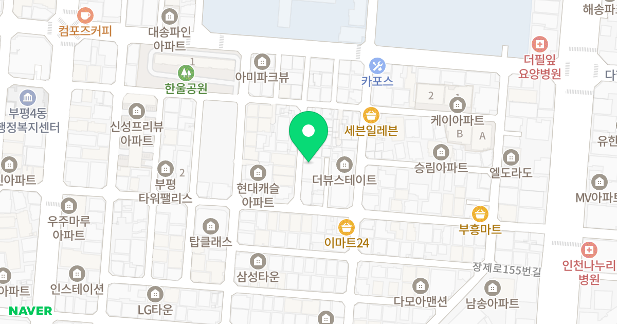 프라다온 위치 지도 - 인천광역시 부평구