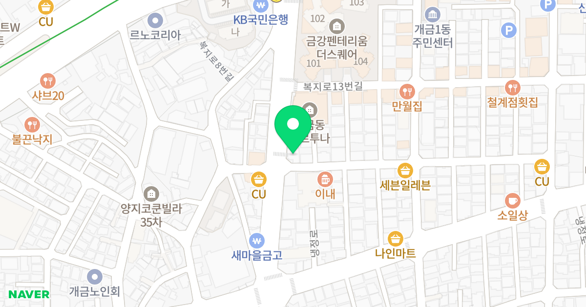 미즈에스 위치 지도 - 부산광역시 부산진구 복지로21번길 1