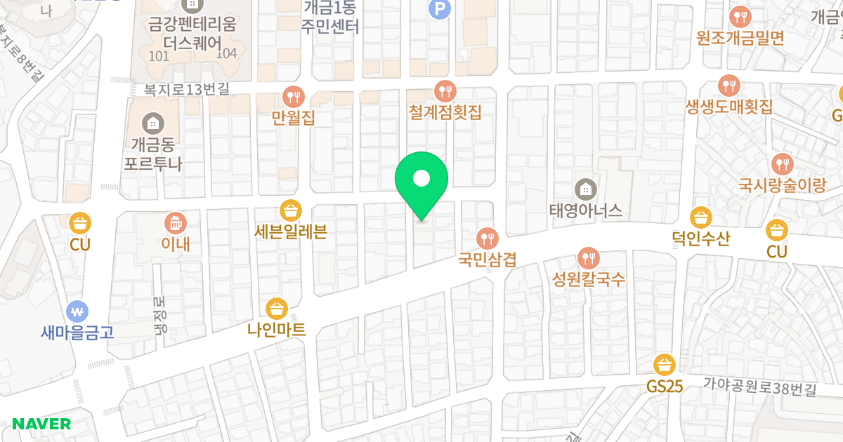 골드캐슬B동 위치 지도 - 부산광역시 부산진구 복지로21번길 42-3