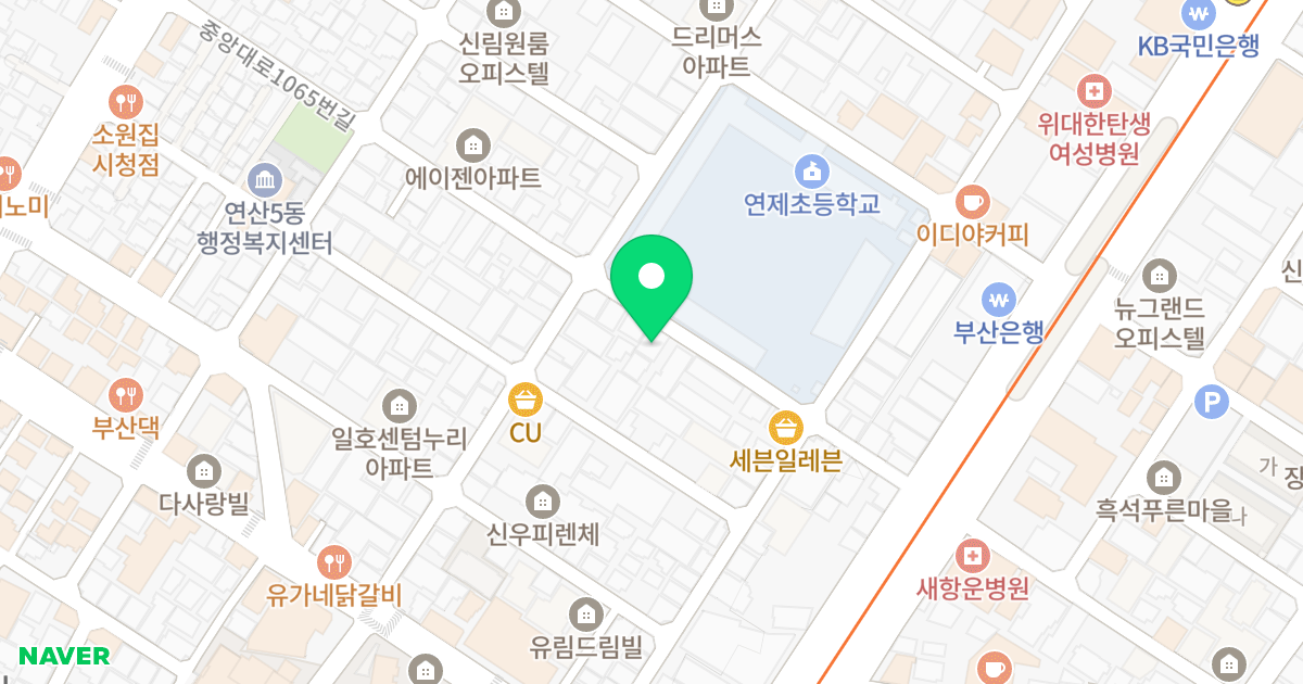 엘리트빌2차 위치 지도 - 부산광역시 연제구 중앙대로1065번길 25