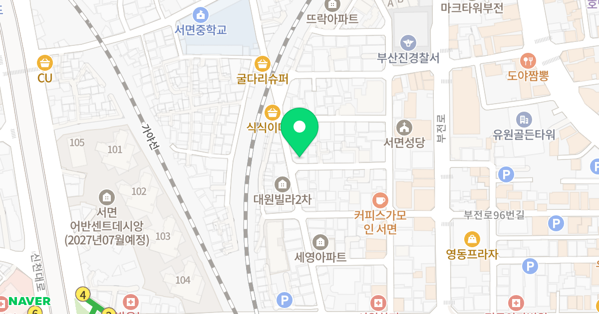 리치빌 위치 지도 - 부산광역시 부산진구 가야대로747번길 30