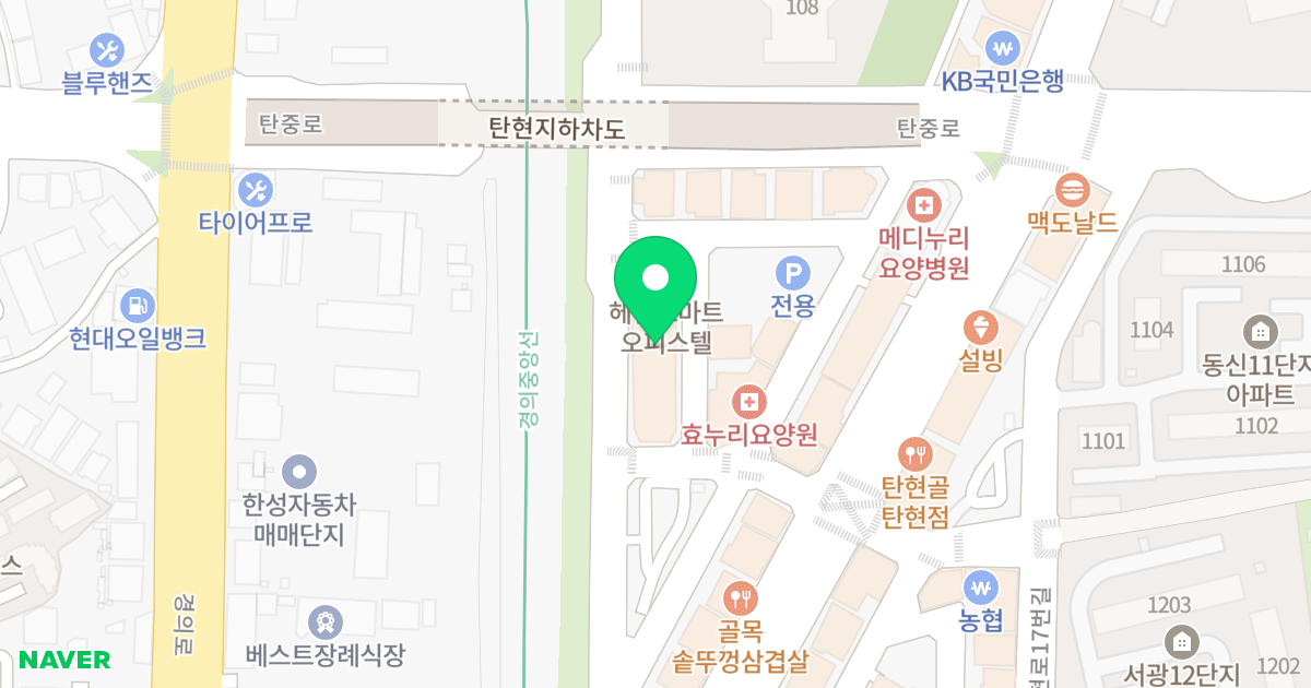 탄현 헤센스마트 위치 지도 - 경기도 고양시 일산서구 일현로41번길 16