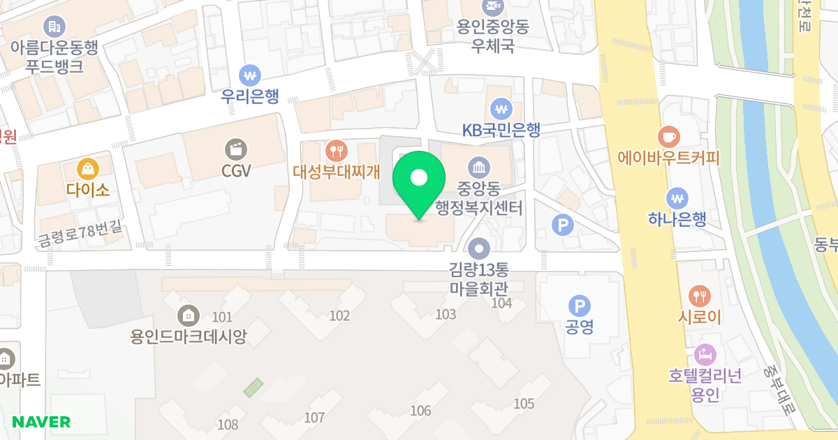 용인웰메이드시티337 위치 지도 - 경기도 용인시 처인구 금령로106번길 14-8