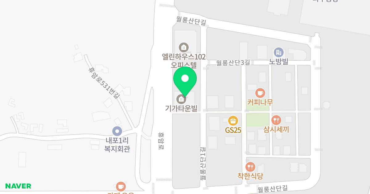 기가타운빌 위치 지도 - 경기도 파주시 문산읍 휴암로 538