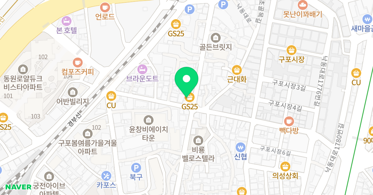 다채움 위치 지도 - 부산광역시 북구 낙동대로1766번길 32