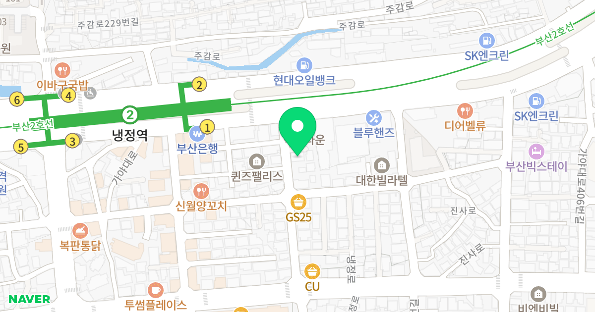 베스트빌 위치 지도 - 부산광역시 사상구 가야대로378번길 5