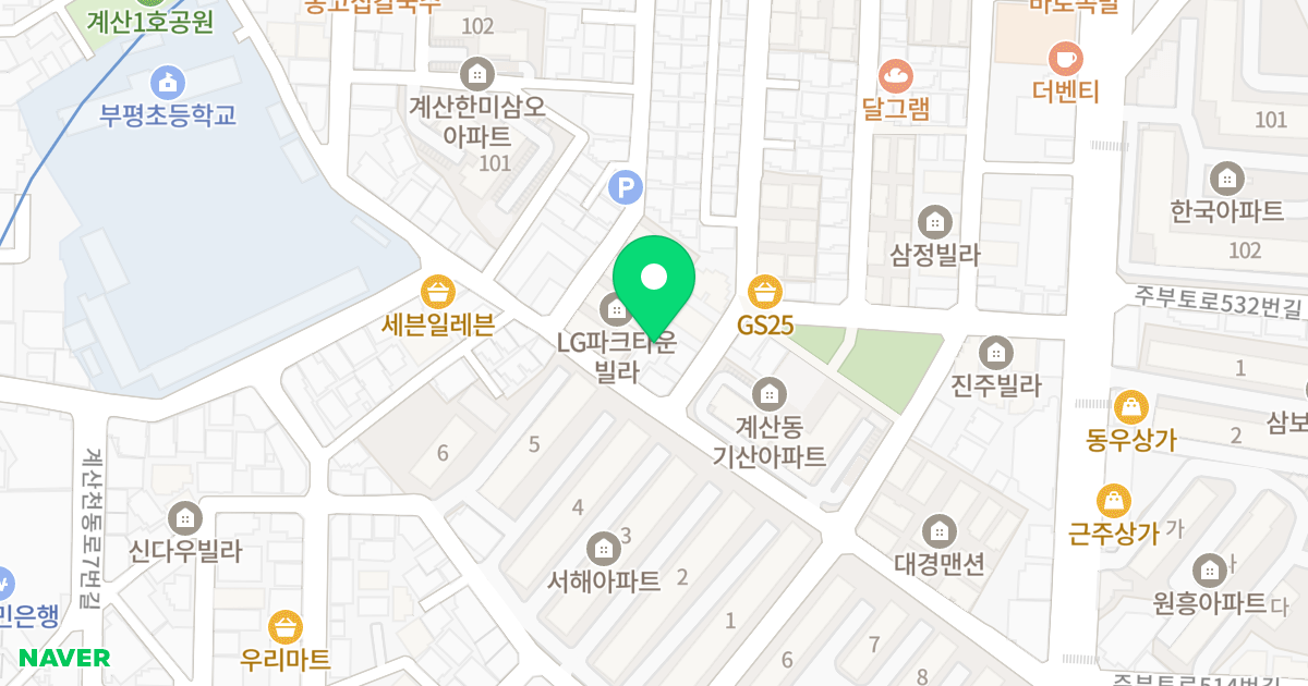 (952-30) 위치 지도 - 인천광역시 계양구 어사대로 29