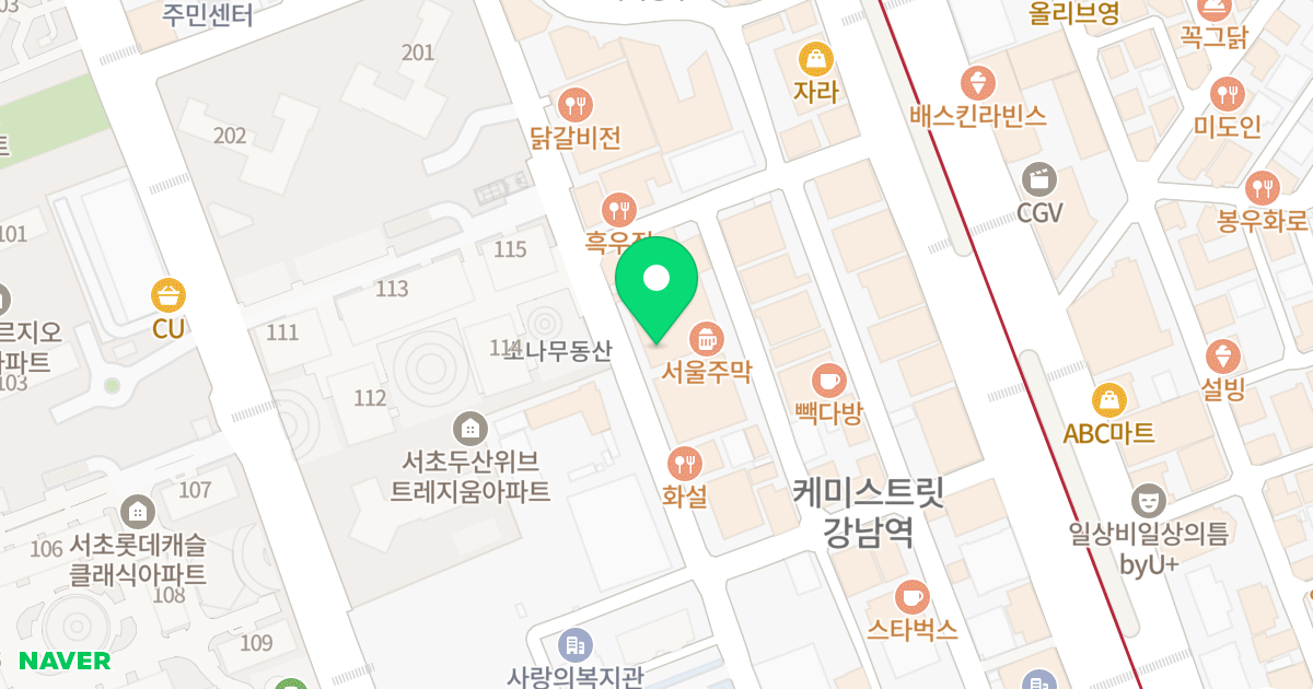 강남역리가스퀘어 위치 지도 - 서울특별시 서초구 서초대로73길 42