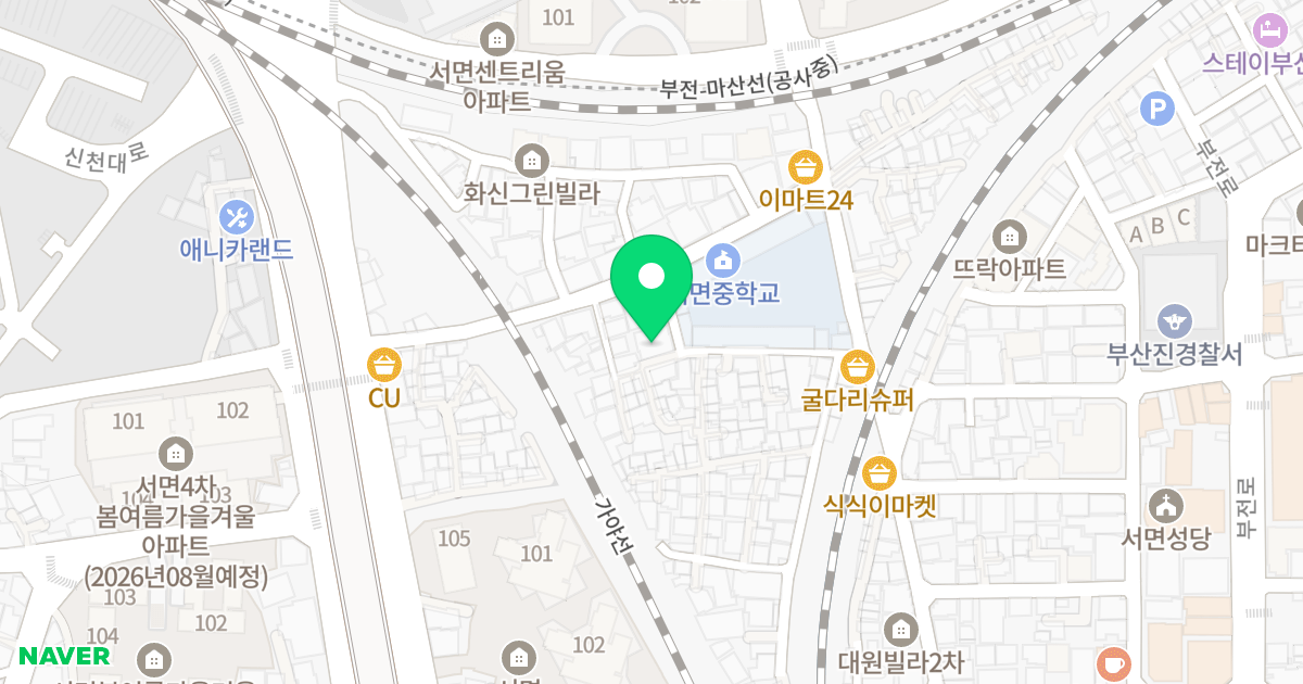 (129-12) 위치 지도 - 부산광역시 부산진구 가야대로747번가길 19
