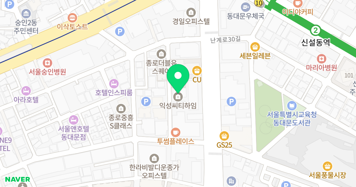 (1392) 위치 지도 - 서울특별시 종로구 난계로29가길 17