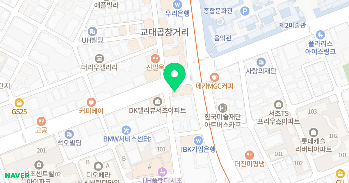 큐브플러스 위치 지도 - 서울특별시 서초구 사임당로 38