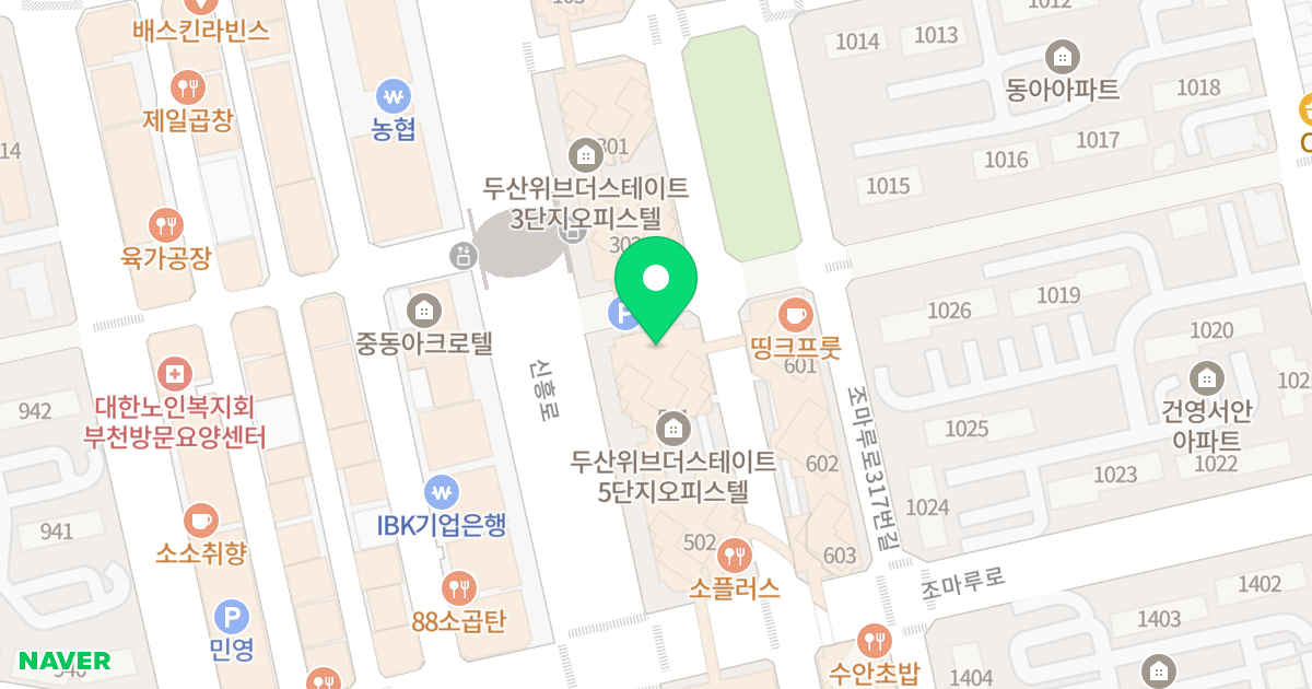 위브더스테이트 위치 지도 - 경기도 부천시 원미구  170