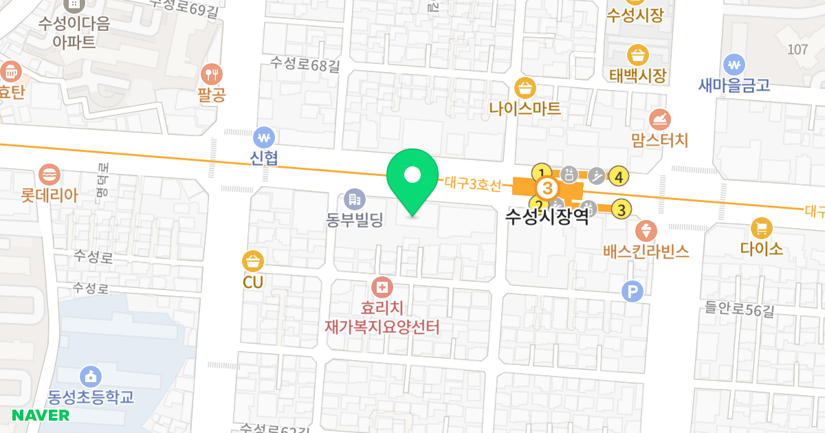 (175) 위치 지도 - 대구광역시 수성구 명덕로 410