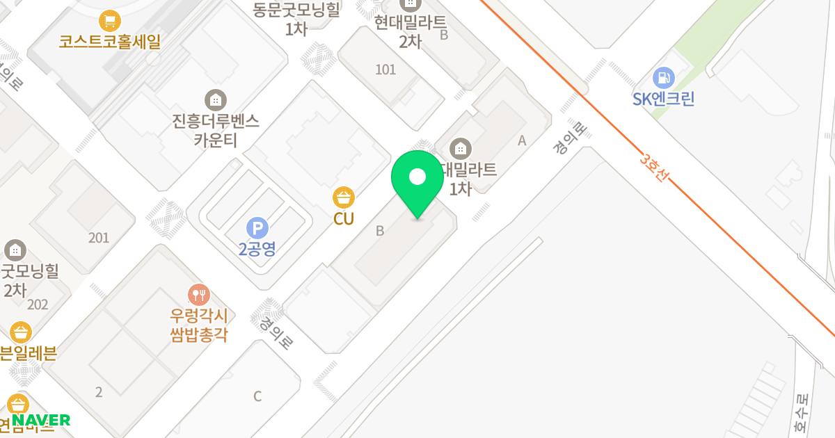 현대밀라트 위치 지도 - 경기도 고양시 일산동구 경의로 33