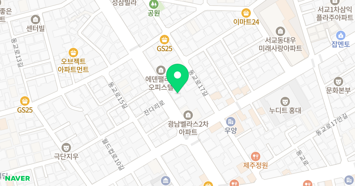 (458-15) 위치 지도 - 서울특별시 마포구 잔다리로 104