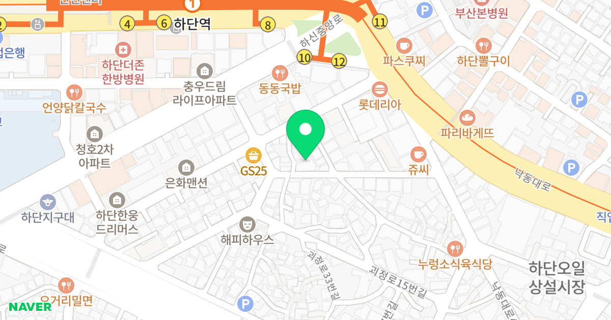 에덴파크S 위치 지도 - 부산광역시 사하구 낙동대로457번길 17-5