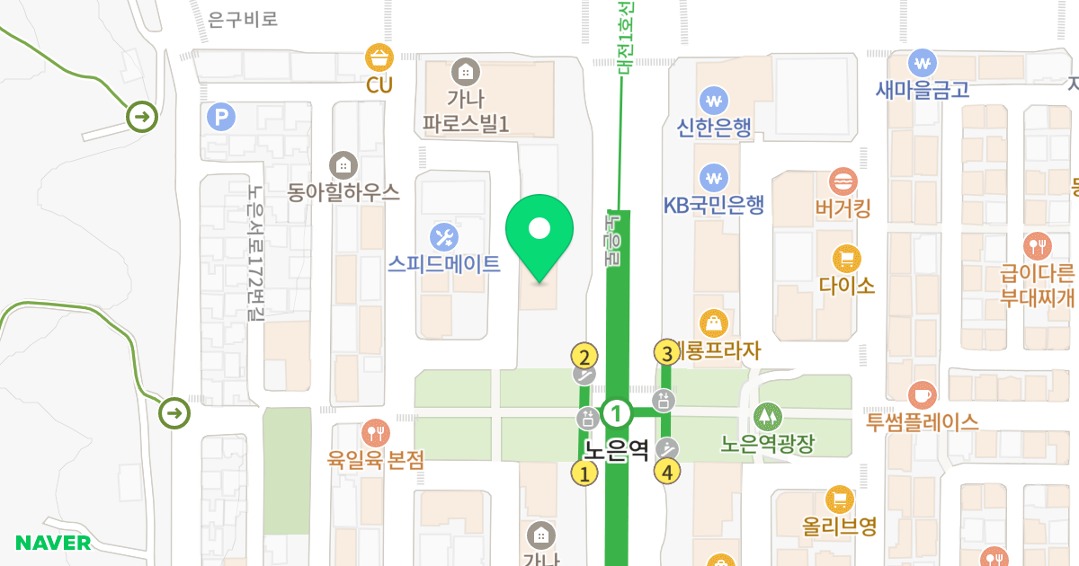 (898-5) 위치 지도 - 대전광역시 유성구 노은로 167