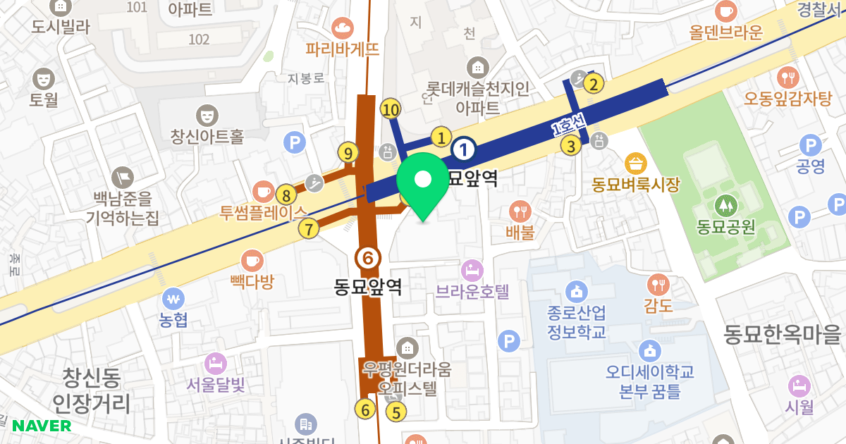 종로대우디오빌 위치 지도 - 서울특별시 종로구 종로 344