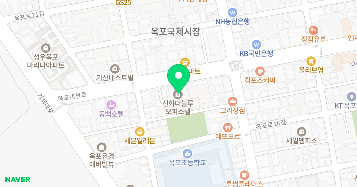 신화더블루 위치 지도 - 경상남도 거제시 옥포대첩로 22