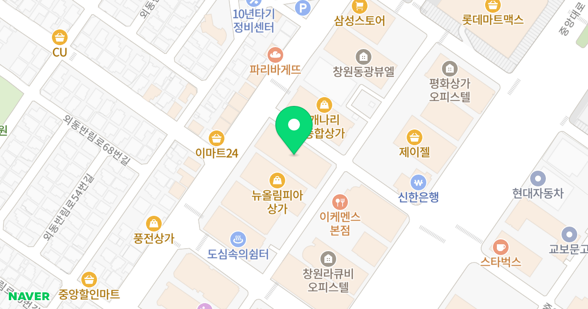 하이페르 오피스텔 위치 지도 - 경상남도 창원시 성산구 용지로 96
