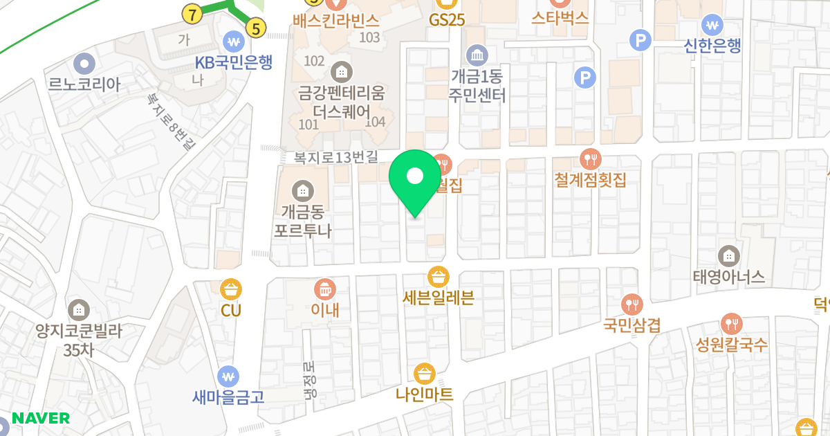 유나베네스-1 위치 지도 - 부산광역시 부산진구 복지로21번길 19-8