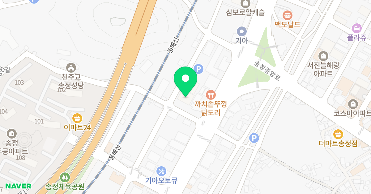 럭스빌비치 위치 지도 - 부산광역시 해운대구 송정1로8번길 30