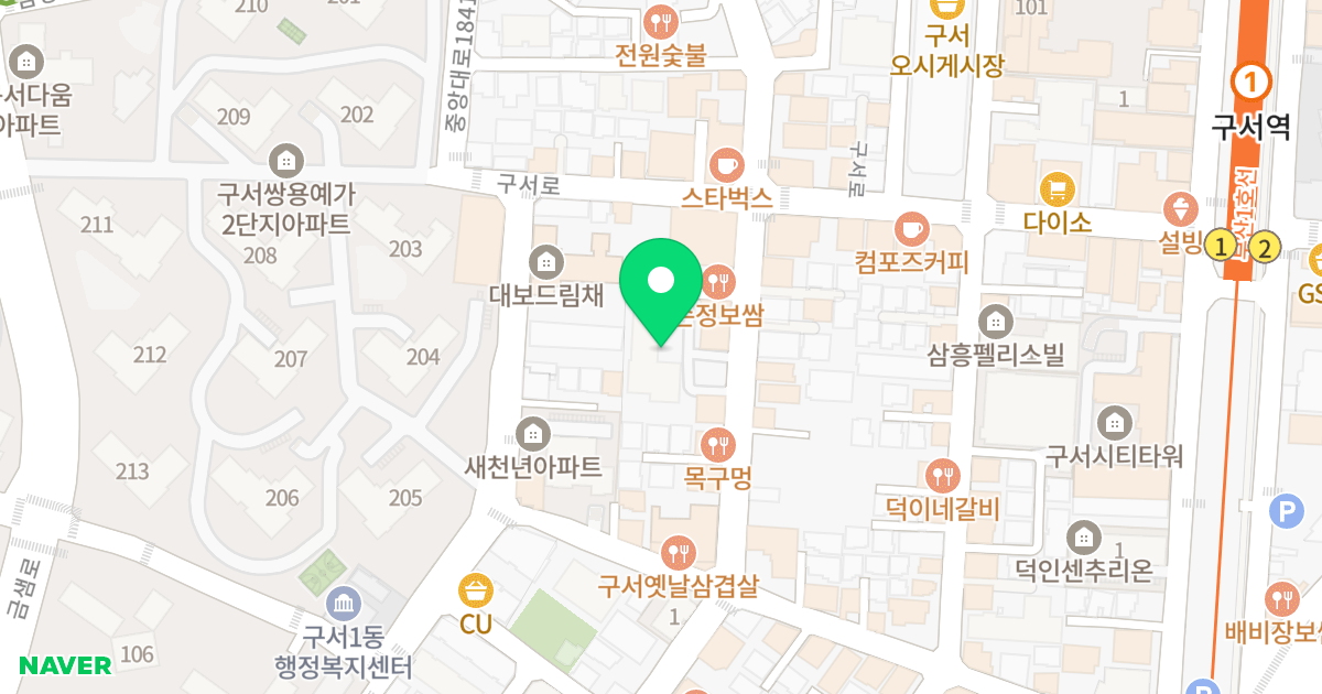 구서백리명가에덴 위치 지도 - 부산광역시 금정구 금강로 431