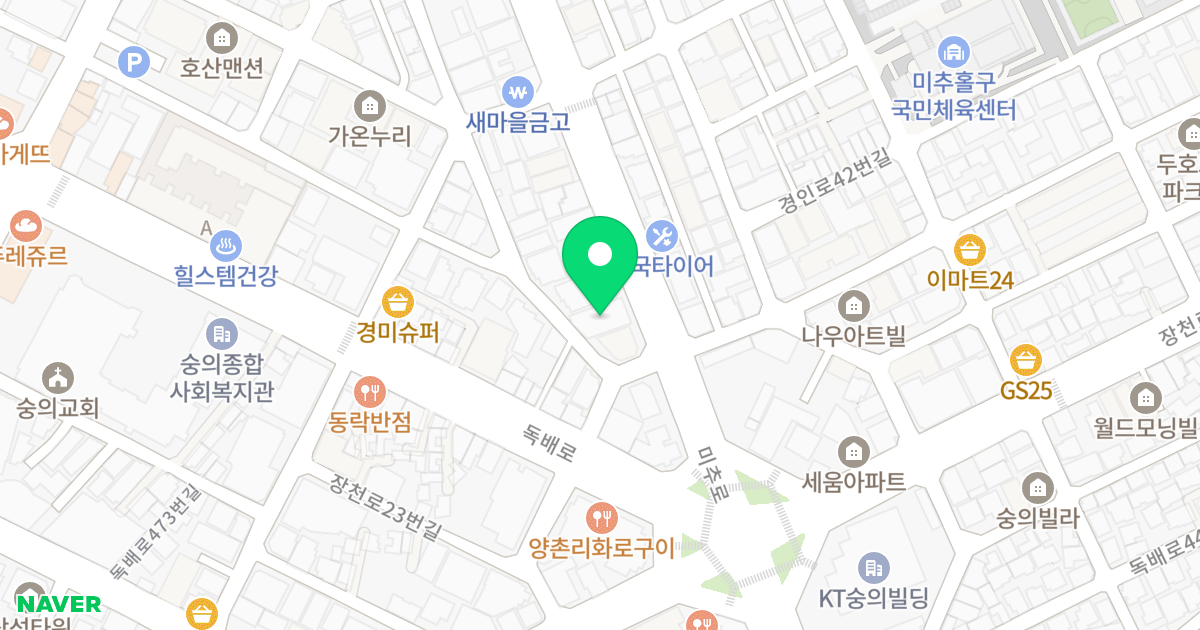 (171-9) 위치 지도 - 인천광역시 미추홀구 미추로 7