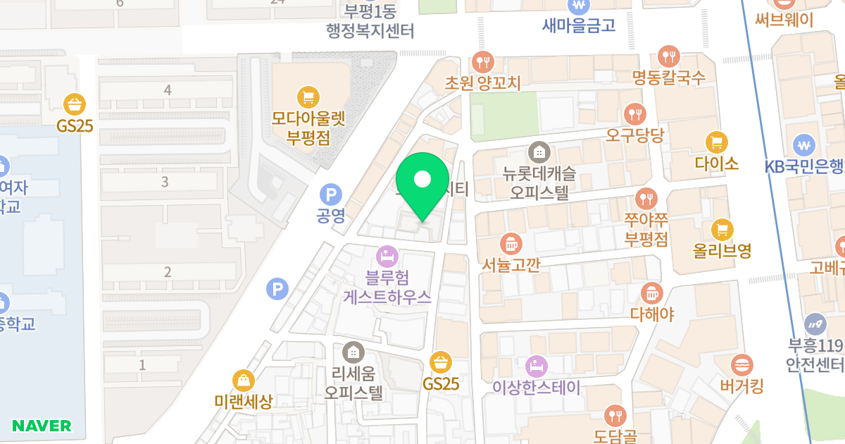 벨라지오2차 위치 지도 - 인천광역시 부평구 경원대로1347번길 40