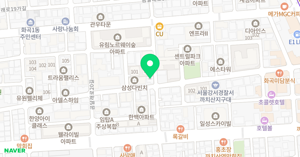 베스트빌 위치 지도 - 서울특별시 강서구 강서로7길 66