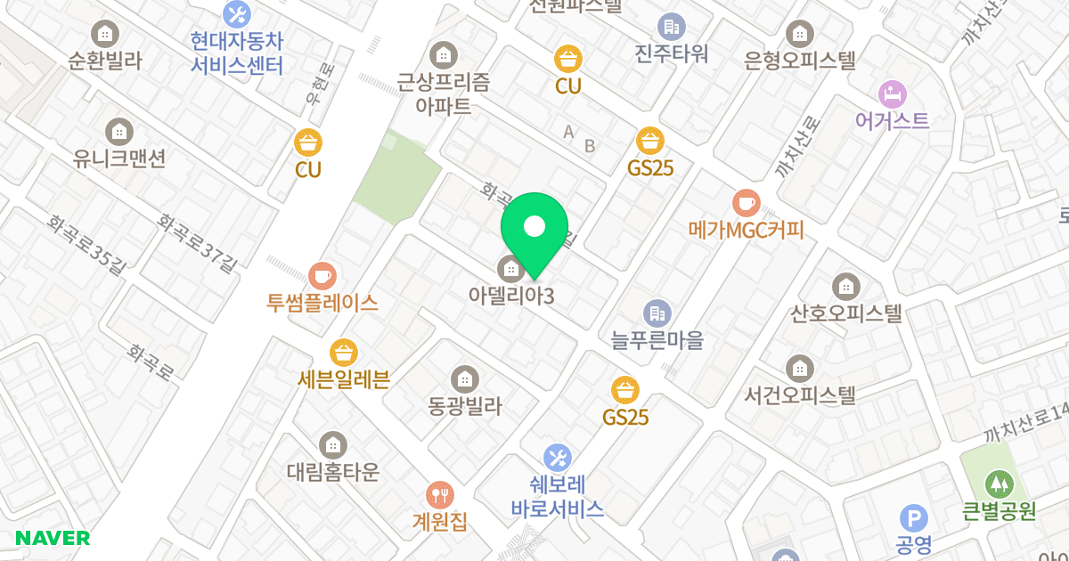 아델리아ll 위치 지도 - 서울특별시 강서구 까치산로11길 16