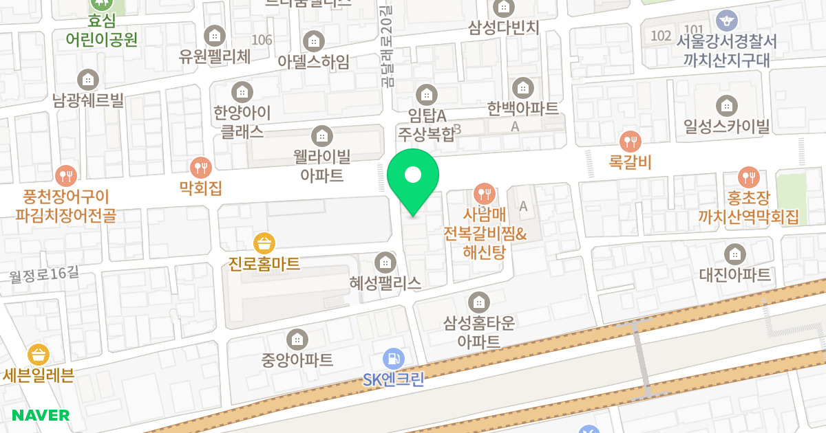 한울팰리스 위치 지도 - 서울특별시 강서구