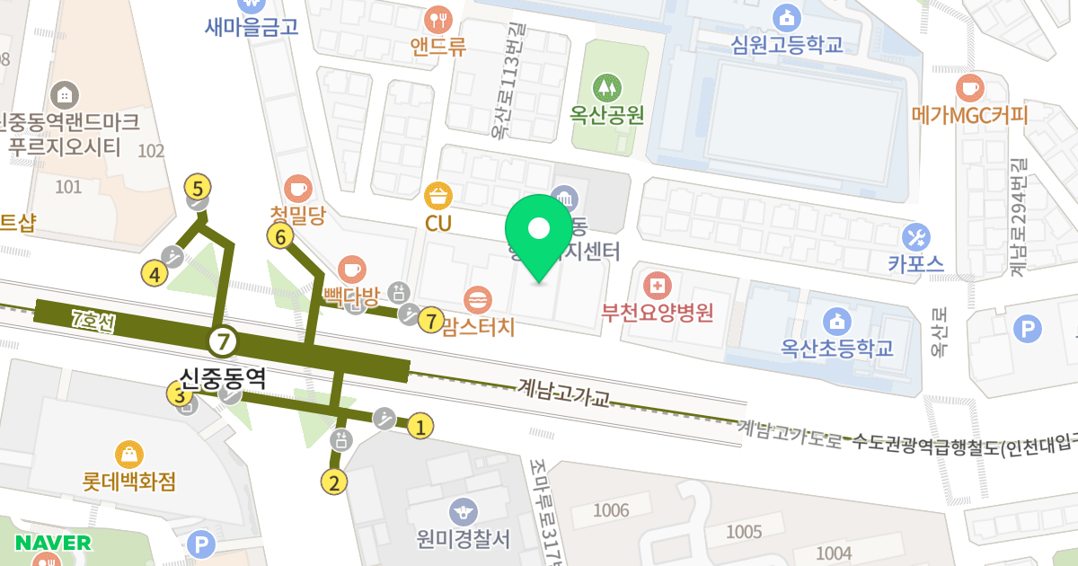 블래스랜드 위치 지도 - 경기도 부천시 원미구  317