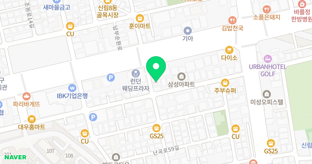 (1474-9) 위치 지도 - 서울특별시 관악구 남부순환로144길 7