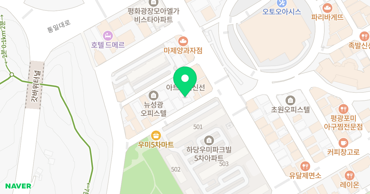 성광그린오피스텔 위치 지도 - 전라남도 목포시 평화로20번길 6
