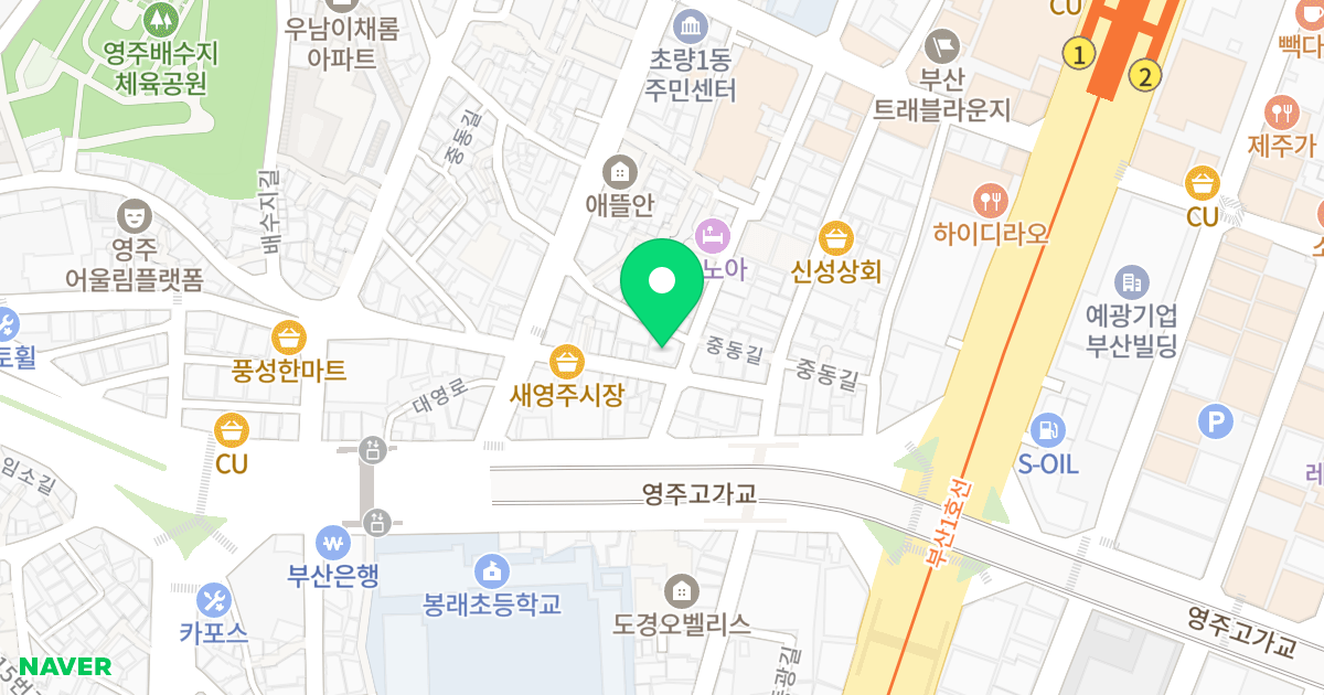 (20-1) 위치 지도 - 부산광역시 중구 초량중로6번길 13
