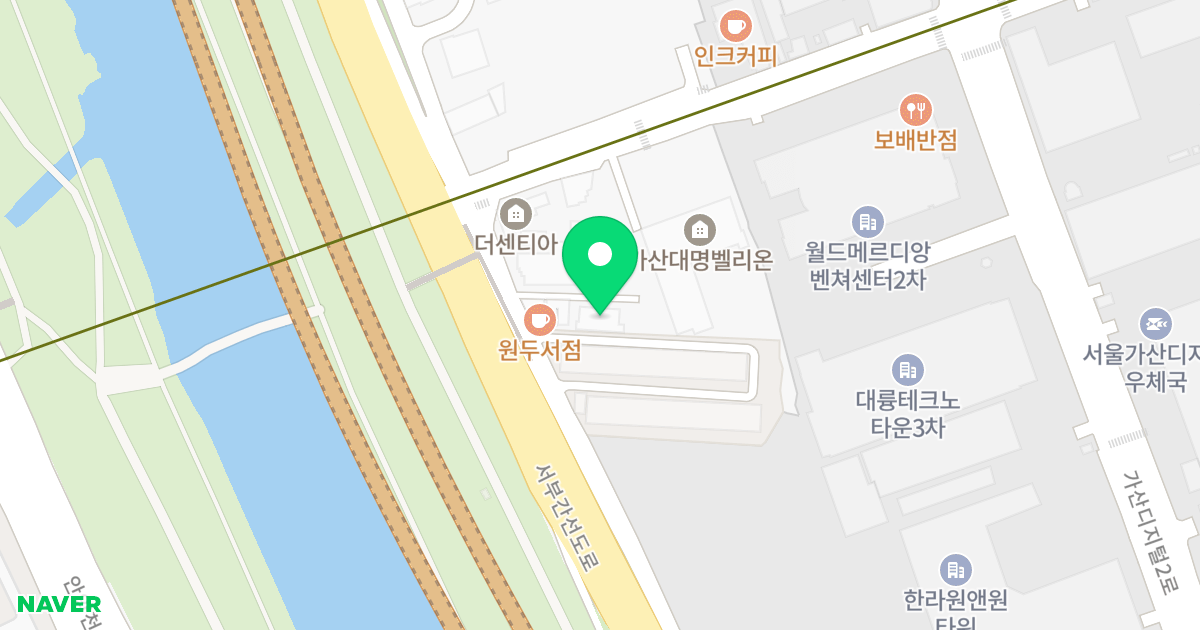 몽삐에뜨 위치 지도 - 서울특별시 금천구