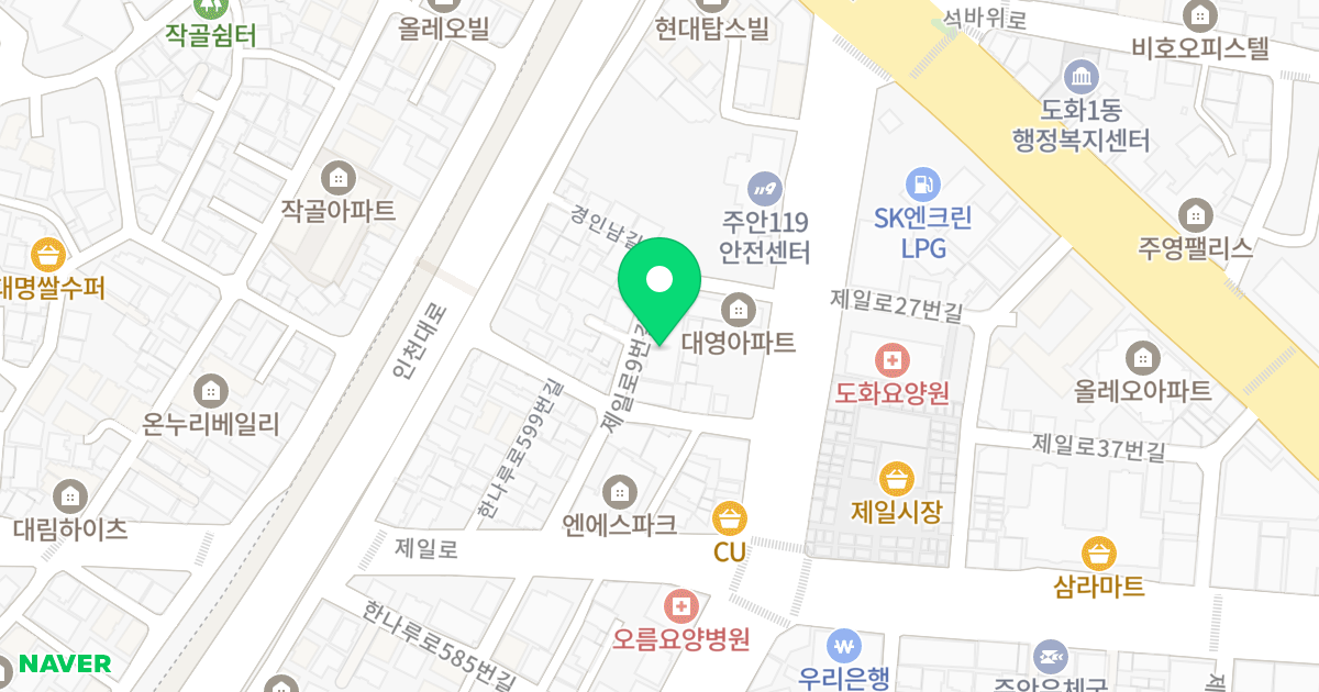 벨라지오 위치 지도 - 인천광역시 미추홀구  18
