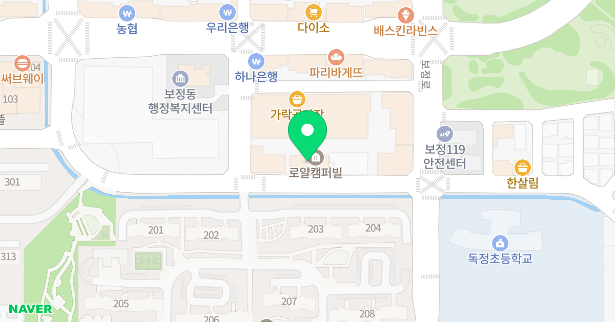 로얄캠퍼빌 위치 지도 - 경기도 용인시 기흥구 죽현로 31