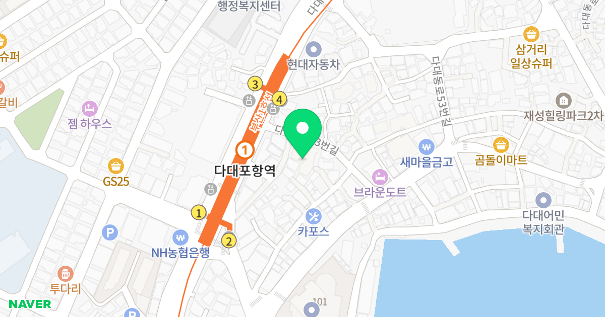 재성힐링파크 위치 지도 - 부산광역시 사하구 다대동로29번길 21-2
